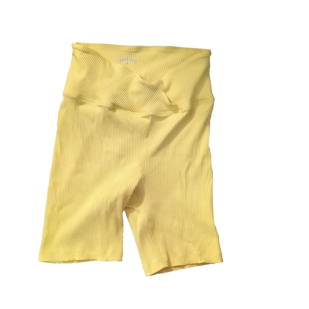 Year Of Ours Ribbed V Waist Bike Shorts Color Soltice Size Medium